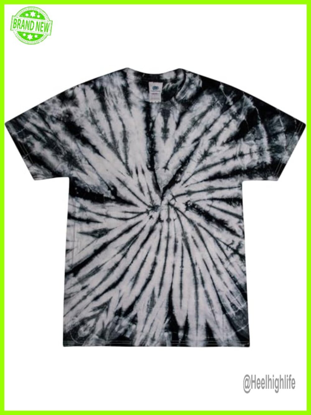 Unisex Short Sleeve Cotton Tie-Dye T-Shirt Crew Neck Casual Classic Fit